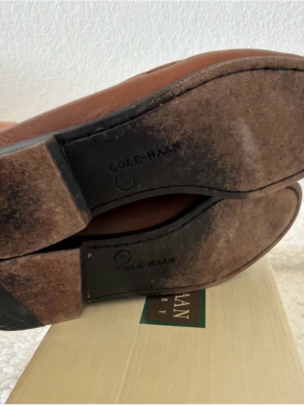 Cole Haan Brown Leather Moccasin Loafers - Picture 7 of 8
